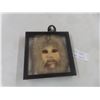 Image 1 : Unusual Vintage Inuit Mask, Caribou Hide and Wolf Fur by Louisa Morry, Tagged, 8" × 9"