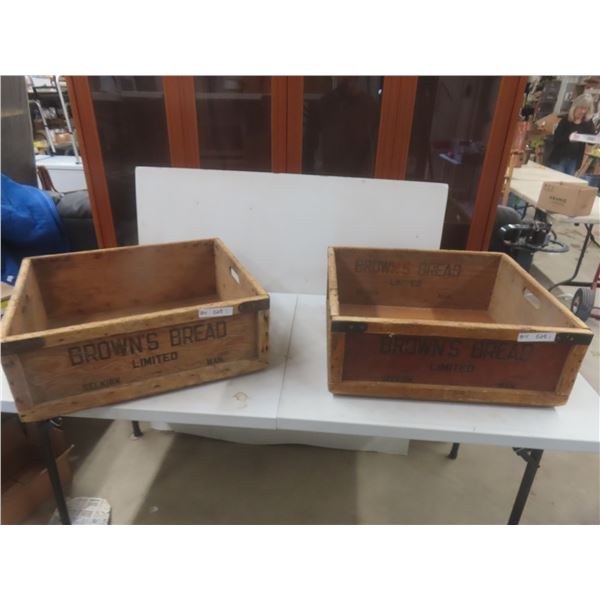 Wooden Brown Bread Crates – Qty 2