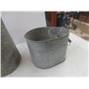 Image 4 : Galvanized Tub, Gas Pail, and Mop Pail