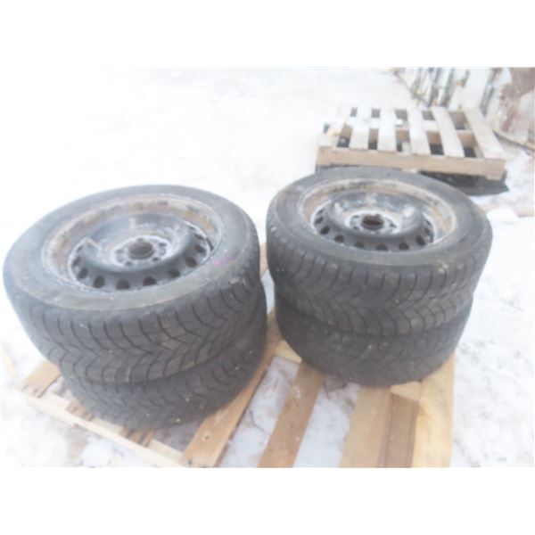 Michelin Tires and Rims – Qty 4, 215/55 R16