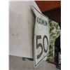 Image 5 : Weathered Metal Street Signs – Qty 2: STOP (30×30) and Maximum 50 (30×24)