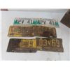 Image 3 : 6 Manitoba License Plates and Silver Bar Crate