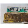 Image 4 : 6 Manitoba License Plates and Silver Bar Crate