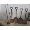 Image 1 : Hand Yard Tools – Qty 5: Shovel, Spade, and Edger