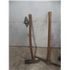 Image 5 : Hand Yard Tools – 2 Axes, Digging Pick and Sledge