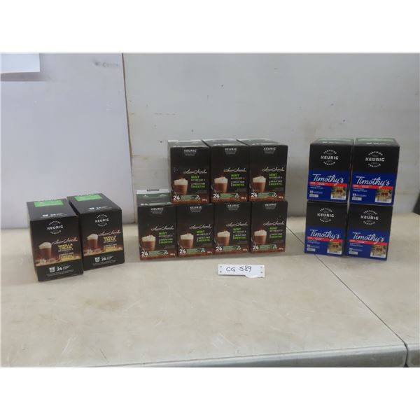 Keurig K-Cups – Qty 13 Boxes: 9 Laura Secord Vanilla Cream and Mint Hot Chocolate, 4 Timothy's