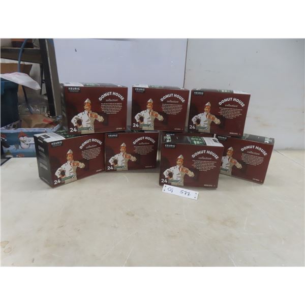 Donut House Keurig K-Cups Light Roast Coffee – Qty 8 Boxes