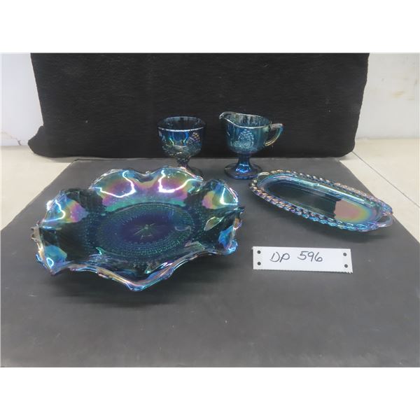 Carnival Glass – Qty 4 Pieces