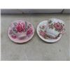 Image 2 : China Cups and Saucers: Royal Albert, Coldough, Queen Anne, Shafford, and Aynsley