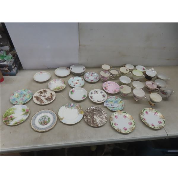 Mismatched China – Tea Cups, Saucers, and B&B Plates: Royal Albert, Queen Anne, Paragon, and Royal