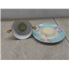 Image 10 : China Tea Cups, Saucers, B&B Plates, Hand-Decorated Russian Tea Pot, Creamer, Sugar Bowl, and