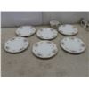 Image 15 : China Tea Cups, Saucers, B&B Plates, Hand-Decorated Russian Tea Pot, Creamer, Sugar Bowl, and