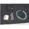 Image 10 : Wooden Jewelry Box with Fashion Jewelry: Bangles, Necklaces, and Bracelets