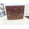 Image 2 : Wooden Jewelry Box with Fashion Jewelry: Bangles, Necklaces, and Bracelets