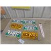 Image 1 : 6x Manitoba License Plates and United Agri Metal Thermometer