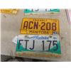 Image 3 : 6x Manitoba License Plates and United Agri Metal Thermometer