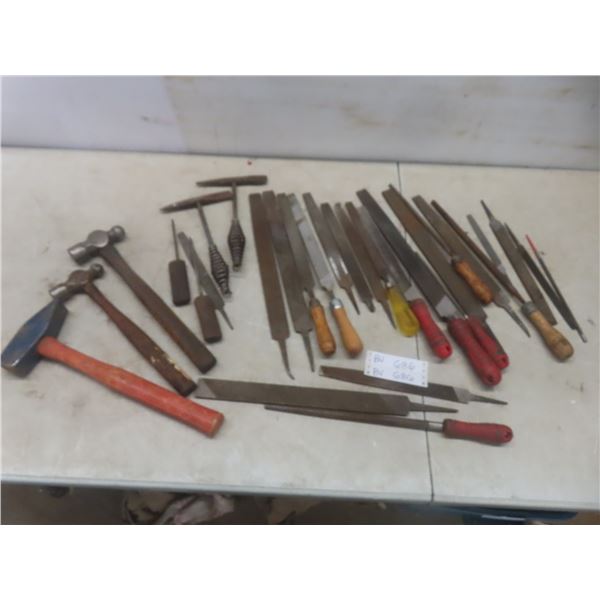 Files, Ball-Peen Hammers, Welding Chisels, and Chipper