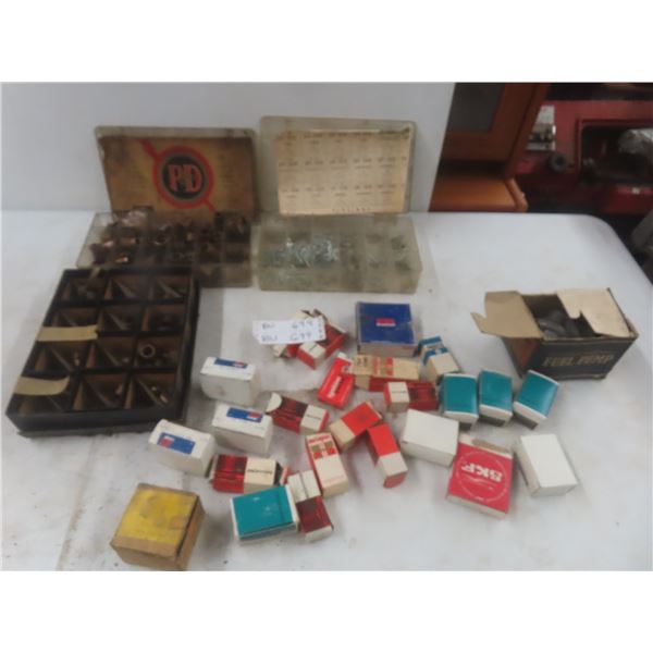 Ignition Parts, Fuel Pump, Bearings, Auto Parts, Screws with Organizer, and Copper or Brass Bushings