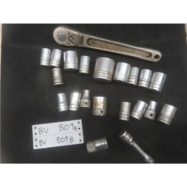 Snap-on Socket and Ratchet Set 1/2" Drive