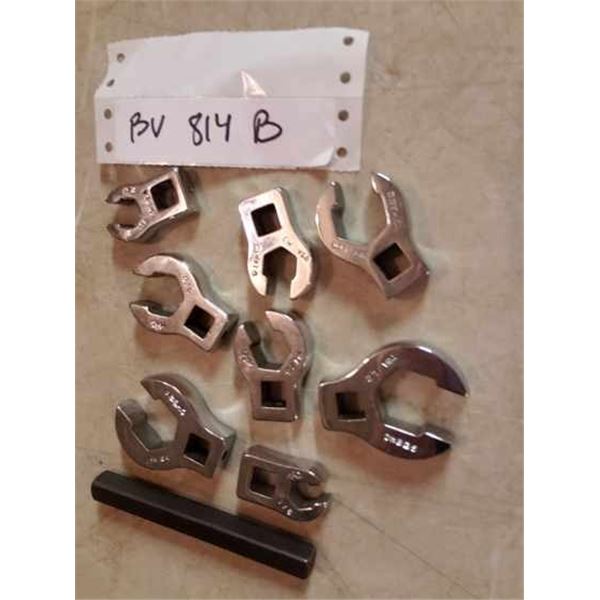 8x MAC 3/8" Crow Foot Wrenches 