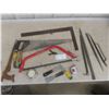Image 1 : Hand Saws, Putty Knives, Tape Measures, and Pry Bars