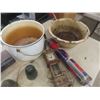 Image 3 : Insulators, Vintage Blowtorch, Enamelware, Press Drill, and Crates – Qty 2 Crates