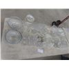 Image 1 : Crystal and Cut Glass Lot – Serving Bowls, Platters, Sugar Bowl, Glasses, and More