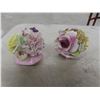 Image 10 : Bone China Floral Bouquet Figurines, Rose Petal Bowl, Pedestal Fruit Bowl, and More