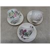 Image 11 : China Ware – Platters, Coffee Cups, Tea Cups w/Saucers; Red Royal Albert, Wedgwood, and Ridgeway