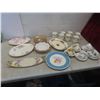 Image 1 : China Ware – Platters, Coffee Cups, Tea Cups w/Saucers; Red Royal Albert, Wedgwood, and Ridgeway