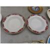 Image 3 : China Ware – Platters, Coffee Cups, Tea Cups w/Saucers; Red Royal Albert, Wedgwood, and Ridgeway
