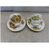 Image 9 : China Ware – Platters, Coffee Cups, Tea Cups w/Saucers; Red Royal Albert, Wedgwood, and Ridgeway