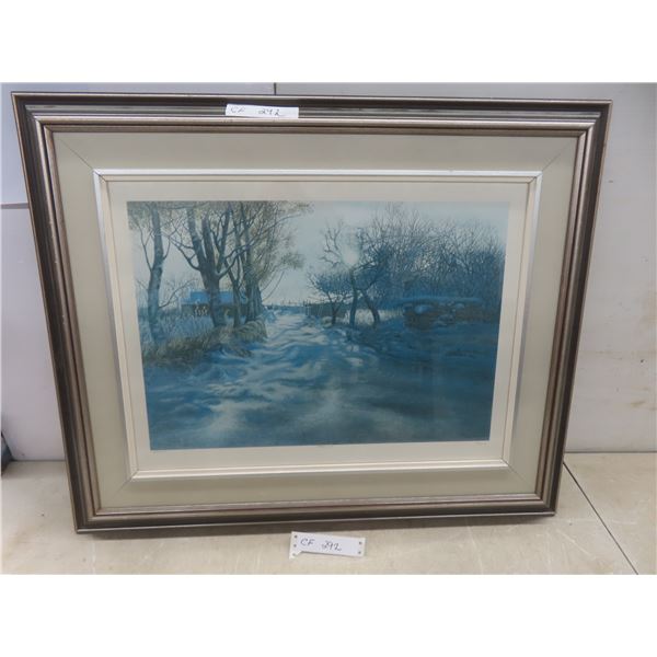 Framed Limited Print by George Jenkins – Pheasants, 24 × 30"