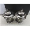 Image 5 : Stainless Hook Lanterns with Candles, 12" High – Qty 2