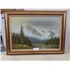 Image 1 : Framed Painting on Canvas, 32 × 44"