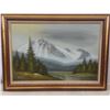 Image 7 : Framed Painting on Canvas, 32 × 44"
