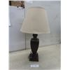 Image 1 : Table Lamp with Shade, 28" High