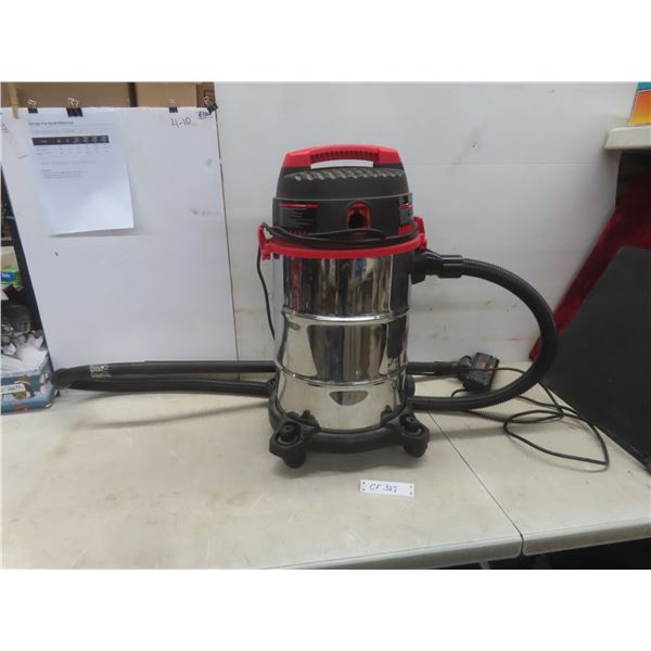 Aurora Wet/Dry Stainless Steel Vacuum, 7 Amp, with Hose and Wand