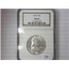 Image 1 : 1963 Franklin Half NGC MS64