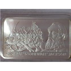 1 Troy Ounce Fine Silver General Stonewall Jackson