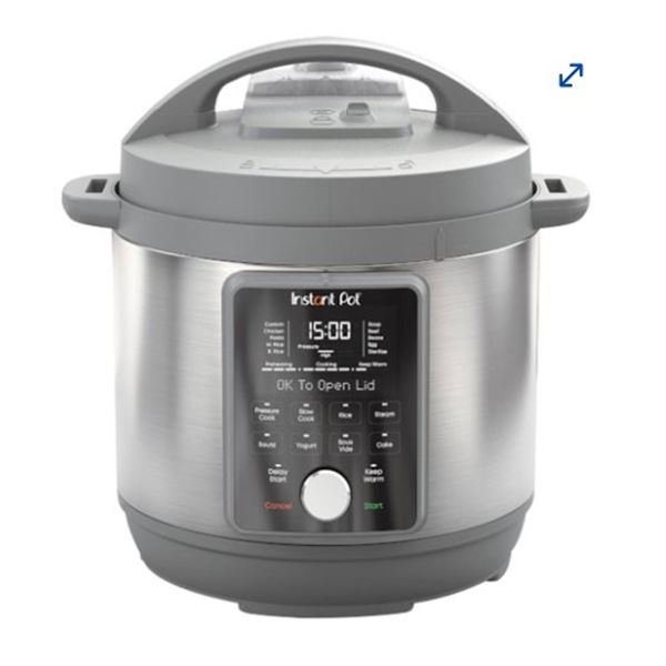 INSTANT POT DUO PLUS 9-IN-1 6QT ELECTRIC PRESSURE COOKER - TESTED WORKING, RETAIL $199