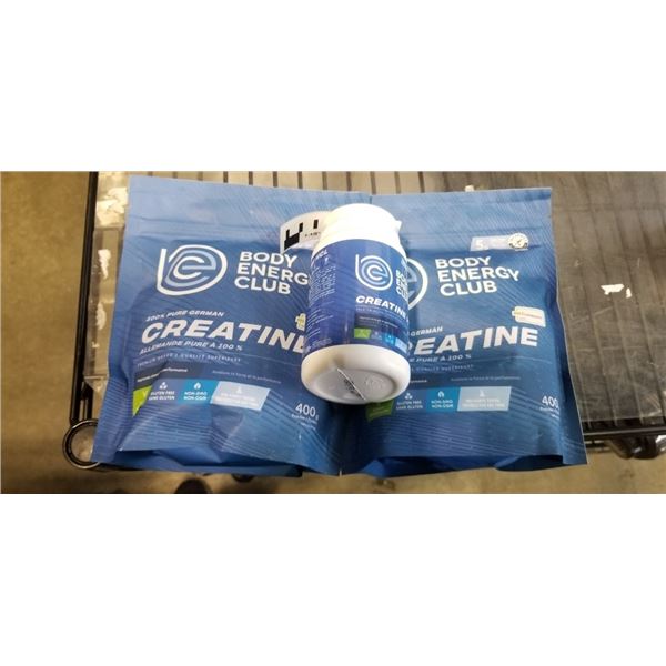 LOT OF NEW CREATINE POWDER AND CREATINE HCL PILLS
