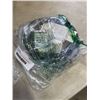 Image 4 : 2 AS NEW 10FT BLACK  INDOOR OUTDOOR HEAVY DUTY LIGHTED 3 WIRE GROUNDED EXTENSION CORDS 14AWG AND 12A