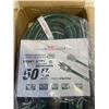 Image 2 : AS NEW 50FT GREEN  INDOOR OUTDOOR HEAVY DUTY LIGHTED 3 WIRE GROUNDED EXTENSION CORD 10AWG