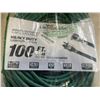 Image 3 : AS NEW 100FT GREEN INDOOR OUTDOOR HEAVY DUTY LIGHTED 3 WIRE GROUNDED EXTENSION CORD 14AWG