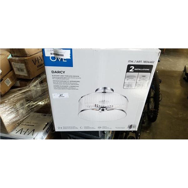 OVE DARCY FLUTED GLASS CHANDELIER