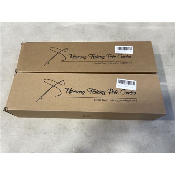 2 NEW FISHING ROD AND REEL COMBOS, 6.89FT