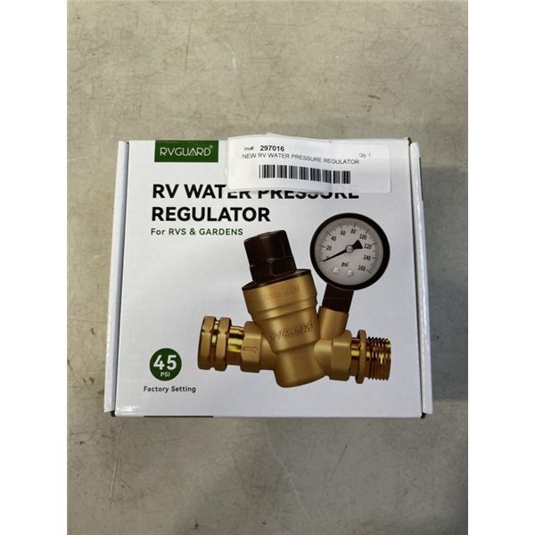NEW RV WATER PRESSURE REGULATOR