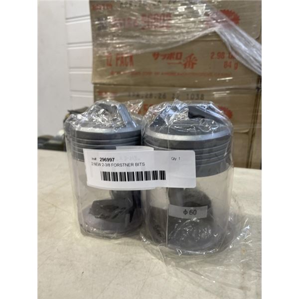 2 NEW 2-3/8 FORSTNER BITS