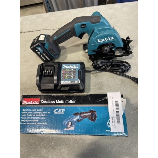 MAKITA PLUNGE CUT SAW W/ BATTERY AND CHARGER AS308D AND MAKITA CORDLESS MINI CUTTER